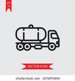 Tank Truck vector icon