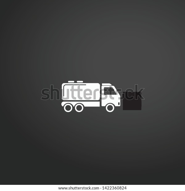 Tank Truck vector icon.\
Tank Truck concept stroke symbol design. Thin graphic elements\
vector illustration, outline pattern for your web site design,\
logo, UI. EPS 10.
