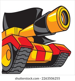 tank in vector art style
