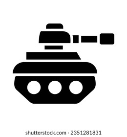 Tank Vector Glyph Icon For Personal And Commercial Use.
