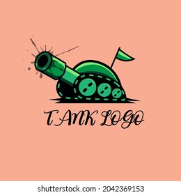 TANK VEKTOR GRAFIK ILLUSTRATION GEEIGNET FÜR LOGO...