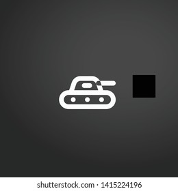 Tank vector icon. Tank concept stroke symbol design. Thin graphic elements vector illustration, outline pattern for your web site design, logo, UI. EPS 10.