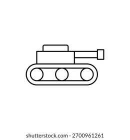 Tank Vector Icon Illustration On Isolated Background.	