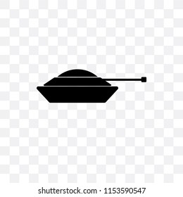 Tank vector icon isolated on transparent background, Tank logo concept