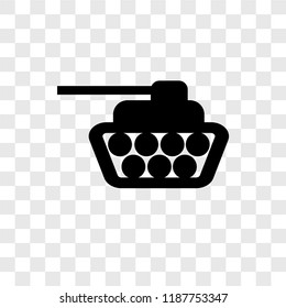 Tank vector icon isolated on transparent background, Tank transparency logo concept