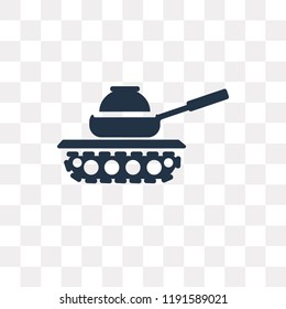 Tank vector icon isolated on transparent background, Tank transparency concept can be used web and mobile