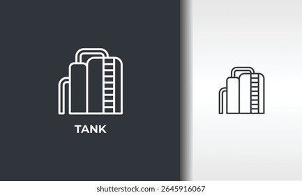 Tank Vector, Icon Or Logo Sign Isolated Symbol Illustration
