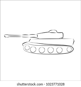 Tank. Vector illustration