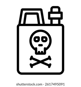 Tank Vector Line Icon Design