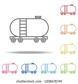 Tank wagon icon. Elements of Global Logistics in multi color style icons. Simple icon for websites, web design, mobile app, info graphics