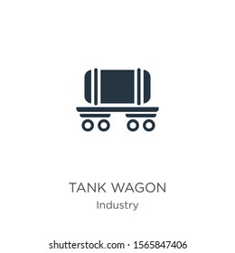 Tank wagon icon vector. Trendy flat tank wagon icon from industry collection isolated on white background. Vector illustration can be used for web and mobile graphic design, logo, eps10