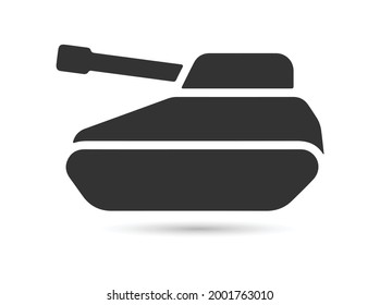 Tank, Krieg, Armeebild, Vektorbild. Kann auch für militärische Zwecke verwendet werden. Geeignet für den Einsatz in Web-Apps, mobilen Apps und Printmedien.