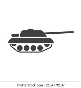 Tank, war, army icon vector image. Can also be used for military. Suitable for use on web apps, mobile apps and print media.