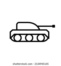Tank, war, army icon vector image. Can also be used for military.
