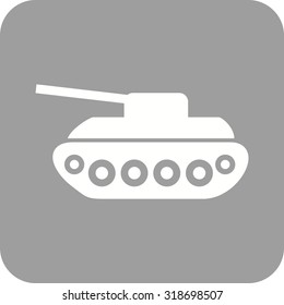 Tank, war, army icon vector image. Can also be used for military. Suitable for use on web apps, mobile apps and print media.