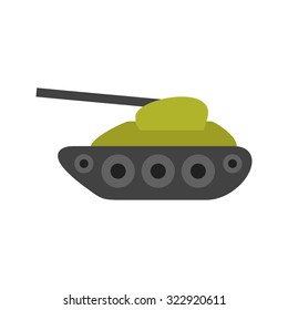 Tank, war, army icon vector image. Can also be used for military. Suitable for use on web apps, mobile apps and print media.