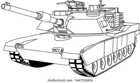 Tank War Army Vehicle Vector