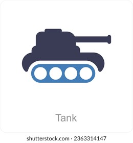 Tank and war icon concept