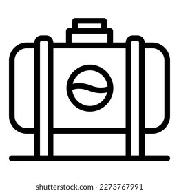 Tank wax icon outline vector. Candle making. Automation decorate