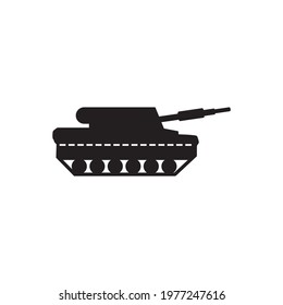 Tank weapon logo design vector template