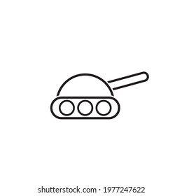 Tank weapon logo design vector template