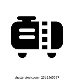 tanker icon. vector glyph icon for your website, mobile, presentation, and logo design.