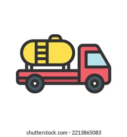 Tanker icon vector image. Can also be used for Vehicles. Suitable for mobile apps, web apps and print media.