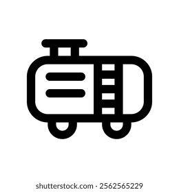 tanker icon. vector line icon for your website, mobile, presentation, and logo design.