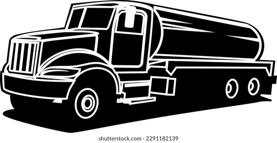 tanker illustration design vector art