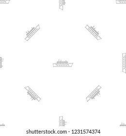 Tanker pattern seamless vector repeat geometric for any web design