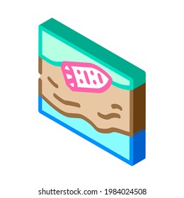 tanker spill disaster isometric icon vector. isolated symbol illustration