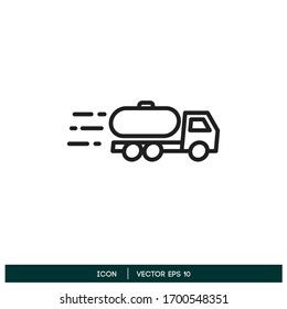 tanker truck icon vector design element vector eps 10