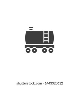 Tanker vector glyph style icon