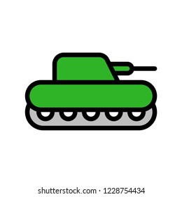 tank,filled outline icon editable stroke