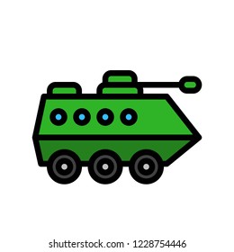 tank,filled outline icon editable stroke