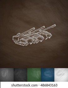 tanks icon. Hand drawn vector illustration