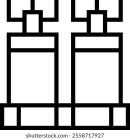 tanks icon. Thin linear style design isolated on white background