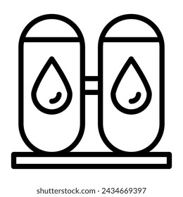 Tanks Vector Line Icon Design