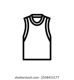 tanktop icon with line style