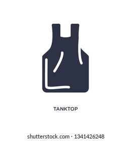 tanktop isolated icon. Simple element illustration from clothes concept. tanktop editable logo symbol design on white background. Can be use for web and mobile.