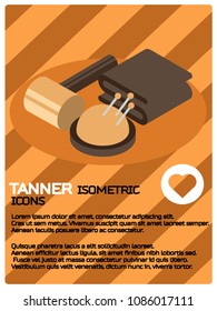 Tanner color isometric poster