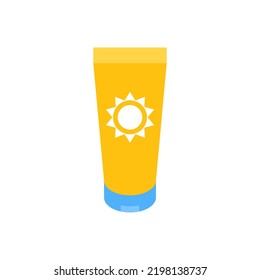 Tanning cream isometric icon vector illustration