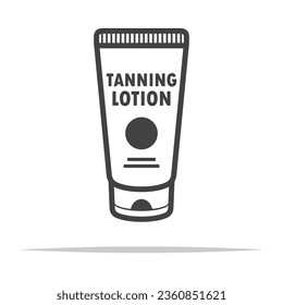 Tanning lotion icon transparent vector isolated