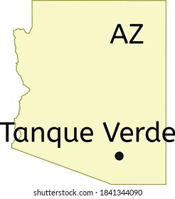 Tanque Verde census-designated place location on Arizona map