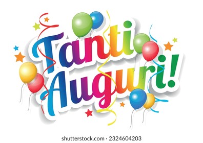 Tanti Auguri, feliz cumpleaños en italiano