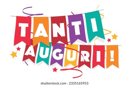 Tanti Auguri, feliz cumpleaños en italiano