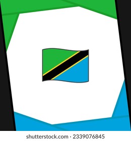 Tanzania Flag Abstract Background Design Template. Tanzania Independence Day Banner Social Media Post. Tanzania Banner