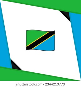 Tanzania Flag Abstract Background Design Template. Tanzania Independence Day Banner Social Media Post. Tanzania Independence Day