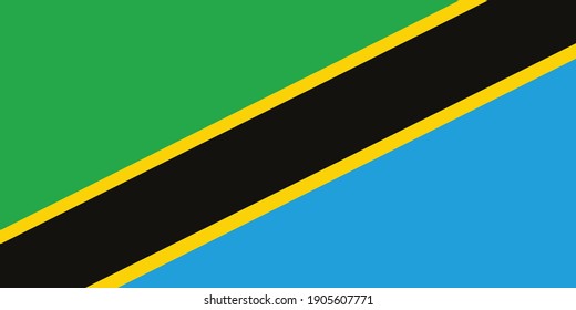 Elemento gráfico del emblema nacional de la bandera de Tanzania Diseño de la plantilla de ilustración