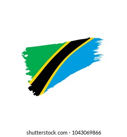 Tanzania flag, vector illustration